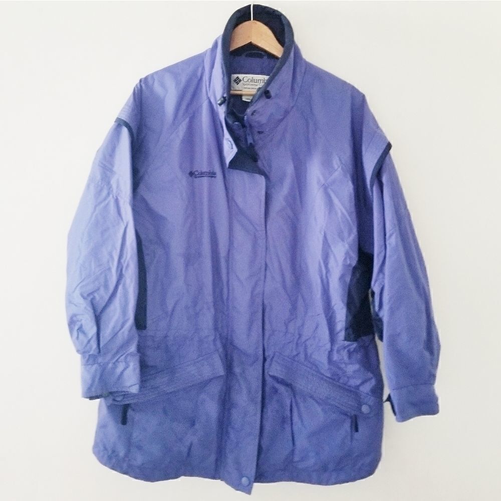 Columbia jacket with inner winter coat zip close